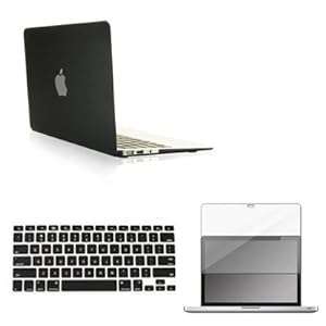 Topideal 11-Inch 3 in 1 Rubberized Frosted Hardshell Case Cover for MacBook Air 11.6  (A1370 and A14