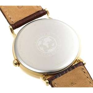 Citizen Men's BM8242-08E Eco-Drive Gold-Tone Leather Watch