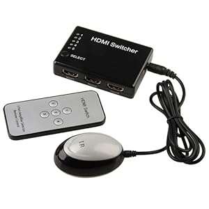 HDMI 5x1 5 Port Switch/Switcher with IR Remote Support 3D