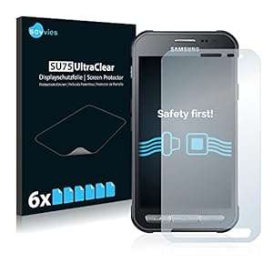 6x Screen Protector - Samsung Galaxy Xcover 3 - Crystal-Clear Bubble-Free