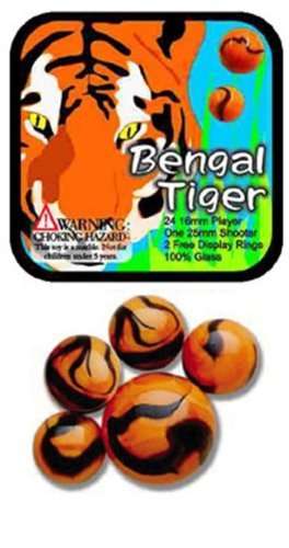 Bengal Marbles (24 Player Marbles & 1 Shooter)