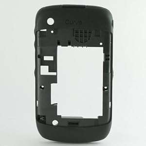 BLACK ORIGINAL GENUINE OEM BLACKBERRY CURVE 8520 FULL HOUSING COVER+REPAIR PARTS FACEPLATE FASCIA COVER+BATTERY BACK DOOR+BOTTOM PLATE PANEL+KEYBOARD+KEYPAD REPAIR REPLACEMENT