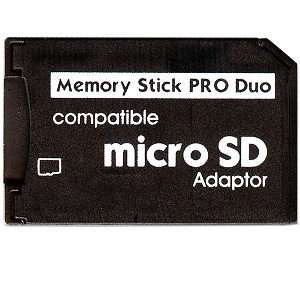 NEW MICRO SD TF TO MEMORY STICK PRO DUO ADAPTER FOR SONY PSP SLIM 2000 3000