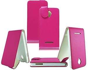 NEW STYLISH SLIM LEATHER FLIP WALLET PHONE CASE COVER POUCH FOR VODAFONE SMART 4