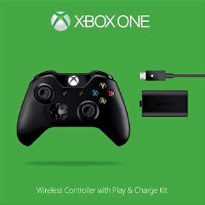 Official Xbox One Wireless Controller With Play and Charge Kit (Xbox One)