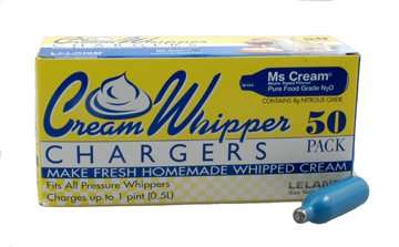 Leland Whipped Cream Charger Cartridges, 50 Count Box (1)