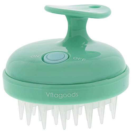 Vitagoods Scalp Massaging Shampoo Brush, Lucite Green, 0.4 Pound