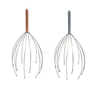 2 Pack - Hand Held Scalp Head Massager - Set of Two (Colors May Vary)