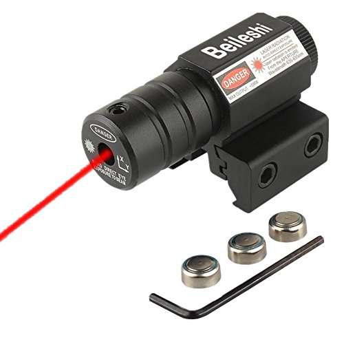Beileshi Tactical Red Laser Beam Dot Sight Scope for Pistol/handgun Picatinny Rail Mount Hunting wit