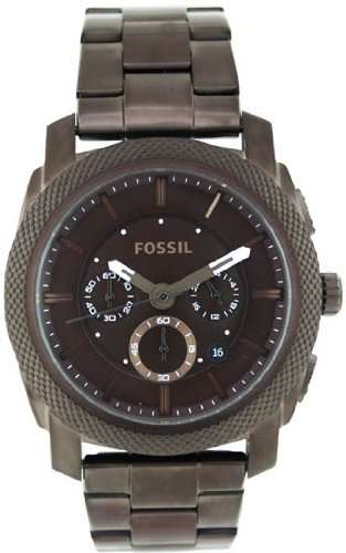 Mens Watch Fossil FS4661 Stainless Steel Quartz Chronograph Black Dial