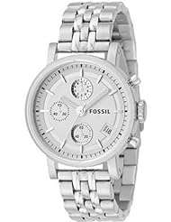 Fossil Women's ES2198 Stainless Steel Bracelet Silver Analog Dial Multifunction Watch