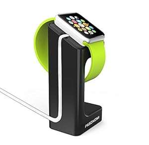 Pasonomi Apple Watch Stand holder Charger Charging Docking Station Holder for Apple Watch (Black)