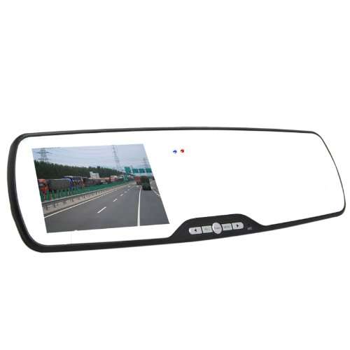 1080P HD 2.7" lTPS Car Camera Rearview Mirror Dash Vehicle DVR Video Recorder Motion Detection Night