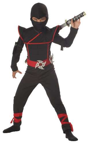 California Costumes Toys Stealth Ninja, Large Plus (LP (10-12), One Color)