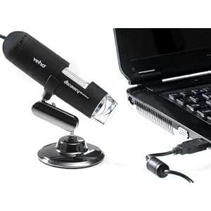Veho VMS-004 Discovery Deluxe USB Microscope with x 400 Magnification + Flexi Alloy Stand