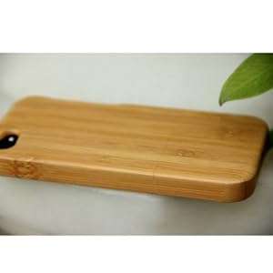 Genuine Real Neutral Wood Wooden Bamboo Hard Combo Case Cover For iPhone 4/4S