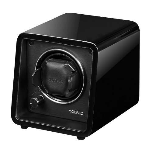 Modalo Watch Winder Saturn Mk V1 in Black Gloss Finish - Perfect for All Automatic Watches