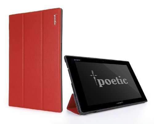 Poetic Slimline Case for Sony Xperia Z Tablet 10.1 Red (3 Year Manufacturer Warranty From Poetic)