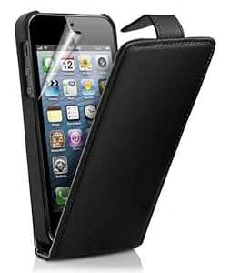Excellent Best Apple iPhone 4 4S Black Flip PU Leather Case Cover For Apple iPhone 4 4S