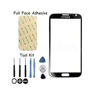 Moblink_2013 Replacement Front Outer Glass Screen Lens For Samsung Galaxy S3 -S4 - S5 - M (Black)