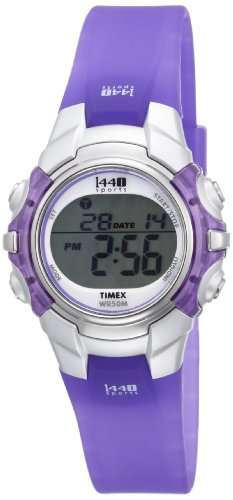 Timex Women's T5K459 1440 Sports Digital Purple Resin Watch