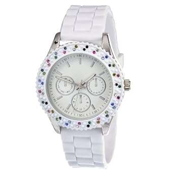 FMD by Fossil White Band Analog Women's Watch ZRT21008