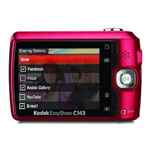 Kodak EasyShare C143 Digital Camera (Red)