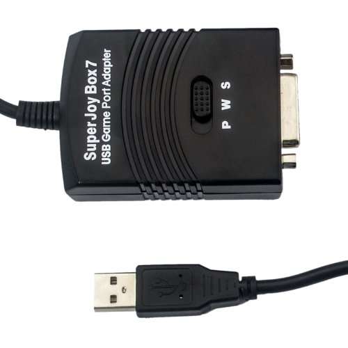 Ckeyin 15 Pin GamePort to USB2.0 PS3 Converter Adapterfor Flight Gamepad, joysticks steering wheel