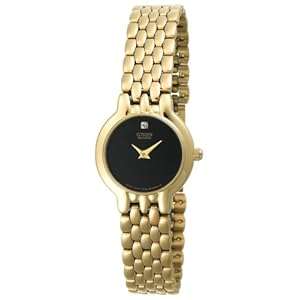 Citizen Women's EN0012-54G Gold-Tone Diamond Accented Watch