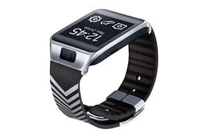 Samsung Standard Watch Strap for Galaxy Gear 2/Neo - Kirkwood Black/Silver Chevron