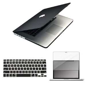 Topideal 3 in 1 Retina 13-Inch Matte Rubberized Hard Case Cover for MacBook Pro 13.3  with Retina Di