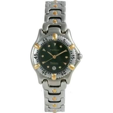 ends @ 1:45pm! KRUG BAUMEN Ladies 30mm Gold Black OCEANMASTER Watch *CERTIFIED with PAPERS*