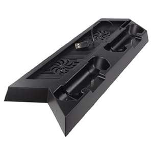 Vertical 3 in 1 Stand with additional 3 USB ports & Cooler Fan & Controller Charger for PS4