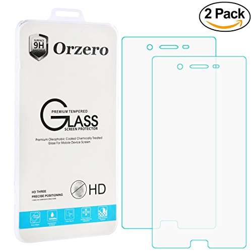 [2 Pack] Orzero Sony Xperia X Compact & F5321 Tempered Glass Screen Protector 0.26mm Clear 2.5D Arc