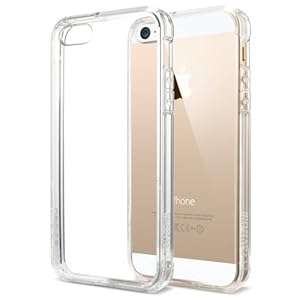 [+Screen Film][AIR CUSHION] Spigen Apple iPhone 5S / 5 Case ULTRA HYBRID [Crystal Clear] [1 FREE Pre