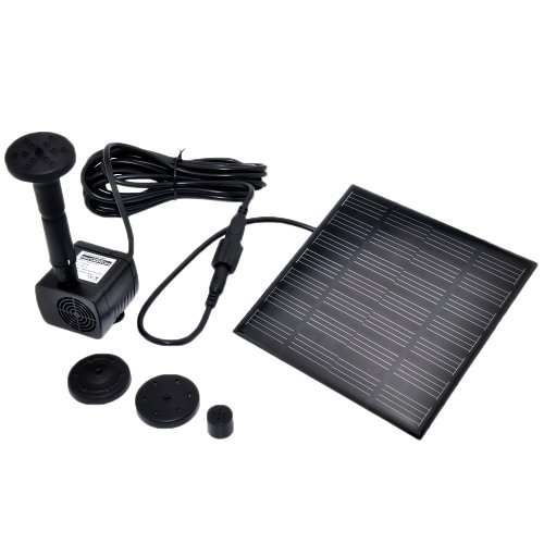 Patuoxun   Solar Panel Power Submersible Fountain Water Pump for Garden Pond
