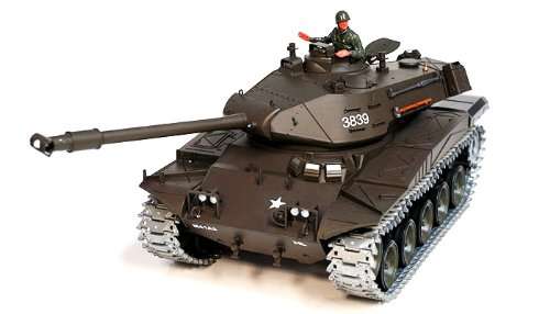 1/16 U.S M41A3 Walker Bulldog Sound and Smoke Metal Pro Air Soft Rc Battle Tank (Upgrade Version w/