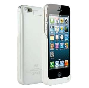 [Official Shop] Portable iPhone 5 2200mAh Juice Battery Power Pack External Case and Rech (White)