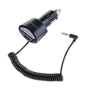 VicTsing Car Bluetooth 3.0 A2DP AUX Audio Stereo Music Receiver Adapter Dongle With USB-P (Black)