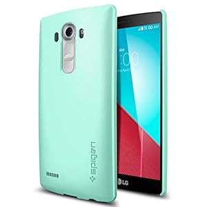 LG G4 Case Spigen [Exact-Fit] LG G4 Case Slim NEW [Thin Fit] [Mint] Premium Mat (Thin Fit - Mint)