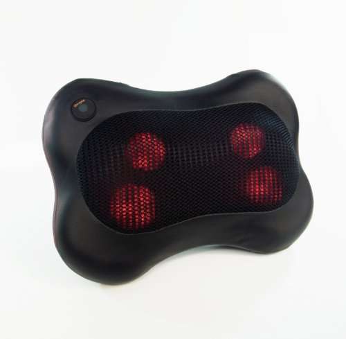 Zyllion ZMA-13-BK Shiatsu Massage Pillow with Heat (Black)