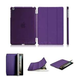 Multi Bargains Offer : Apple New iPad 4 / iPad 3 / iPad 2 Magnetic Flip Smart Cover Stan (Purple)