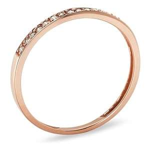 10k Tri-Colored Gold Diamond Stack Ring (1/4 cttw, J-K Color, I2-I3 Clarity), Size 8