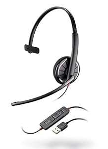 BlackWire C310 Monaural Headest with Leatherette Ear Cushion
