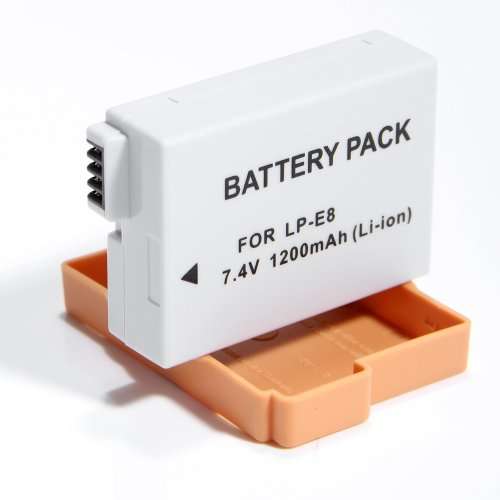 Neewer Rechargeable LP-E8 LPE8 Battery For Canon EOS 550D 600D, Digital Rebel T2i T3i