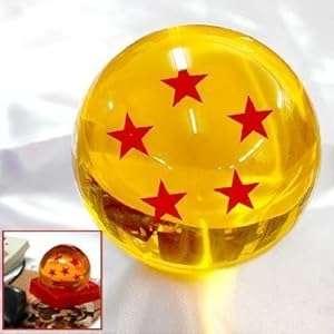 Acrylic Dragonball Replica Ball (Large/5 Stars) Large Size 7CM