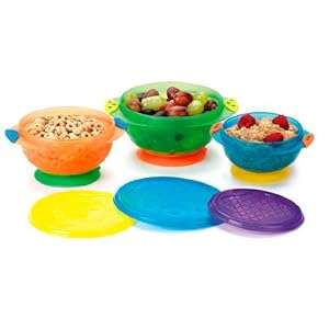 Munchkin Three Stay Put Suction Bowl 3-Pack