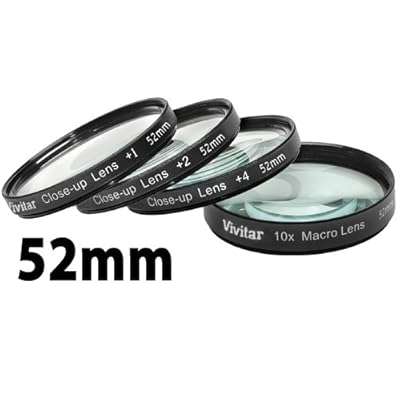 Vivitar VIV-CL-52 Close-up 52mm +1/+2/+4/+10 Lens Set