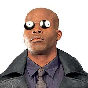 Licensed Matrix Morpheus Sunglasses Glasses Rimless Ne0