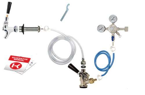 Kegerator Conversion Kit Door Mount (No Co2 Tank) By Strange Brew